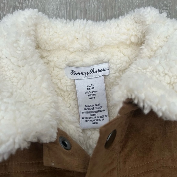 Tommy Bahama Toddler Boy Sherpa Lined Jacket Size 4T - Picture 3 of 3